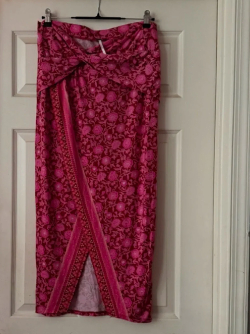 Free People Faux Wrap, Boho Chic, Sarong Skirt Size L